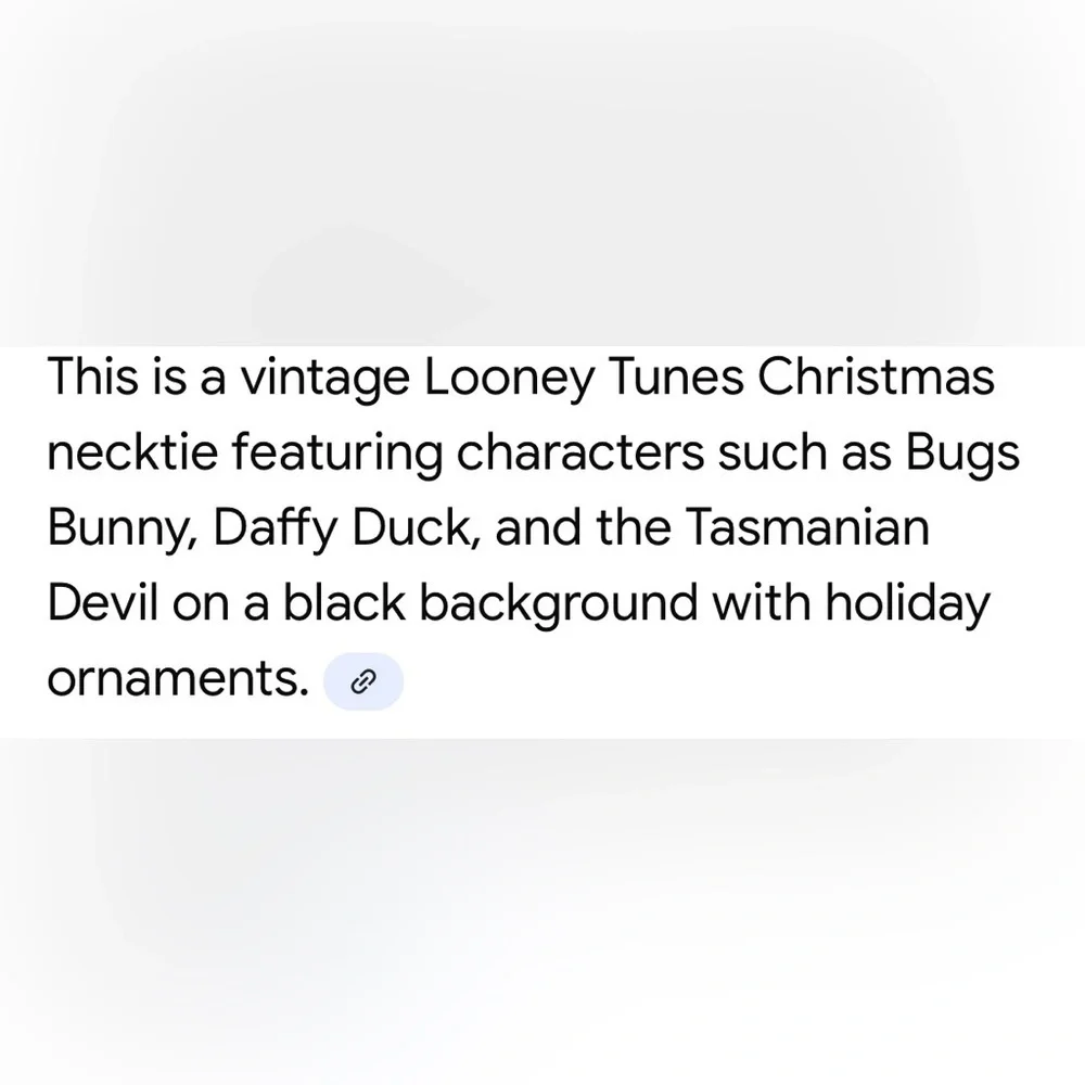 Warner Bros. Looney Tunes Christmas Tie - Green, Red, Blue